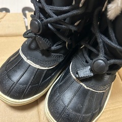 GT HAWKINS キッズ ウィンターブーツ 17cm ブラック 裏ボアの画像