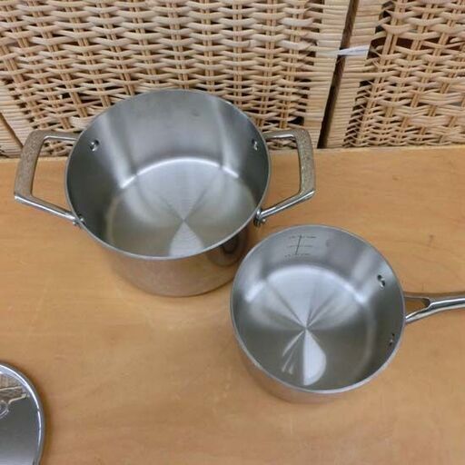 トラモンティーナ ステンレス 3層クラッドソースパンセット 片手鍋