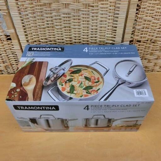 トラモンティーナ ステンレス 3層クラッドソースパンセット 片手鍋