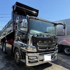【お問い合わせ番号　454-082】 三菱ふそう　ダンプ 型式QKG-FV60VX 最大積載9,300kg　走行距離44万km 380PS 7速　2デフ　平成27年式　車検付きの画像