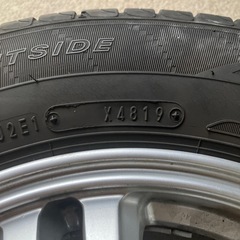 軽自動車／国産ノーマルタイヤ＆アルミホイール4本セット／溝ありの画像