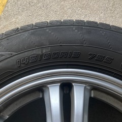 軽自動車／国産ノーマルタイヤ＆アルミホイール4本セット／溝ありの画像