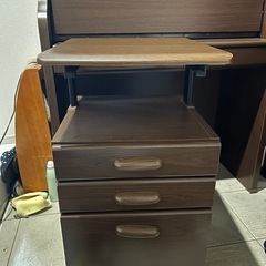 アンティーク木製の学習机の画像