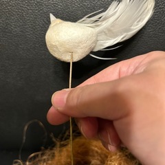 鳥の置物　使い方次第ではガーデンピックにもの画像