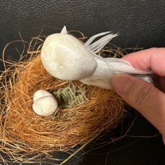 鳥の置物　使い方次第ではガーデンピックにもの画像