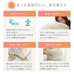 数量限定　新品未使用　日本製　軽い　暖かい　軽量側地羽毛布団　羽毛掛け布団　アイボリー　ダブルの画像