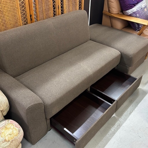 【お取り置き中】引き出しつき！便利なソファベッド