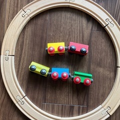 木製レール　電車　おもちゃ　②の画像