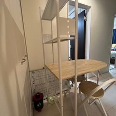 折りたたみダイニングセットの画像