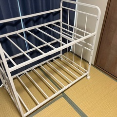 【美品】布団収納ラック ハイタイプ キャスター付きの画像