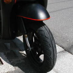 スズキ レッツ４・４サイクル・ＣＡ46A　艶消しブラック＋レッドライン・超美品 中古、の画像