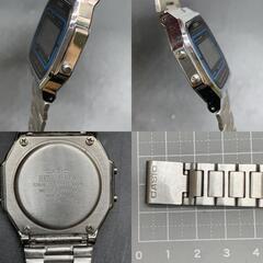 O301　可動 カシオ CASIO デジタル メンズ 腕時計 A164W グレー 文字盤 シルバー SS クォーツ ウォッチ 【中古】の画像