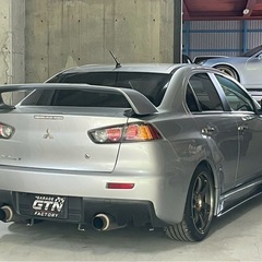 ランエボ10 マニュアルミッション　TE37 エアロ　マフラーの画像