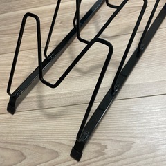 山崎実業　レンジフードなべ蓋ホルダー　ブラックなべ蓋ホルダー の画像