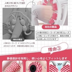 筋膜ローラー リングマッサージャー マッサージローラー 足用リング型ローラーの画像