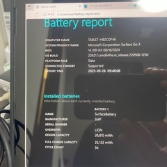 動作OK！バッテリー良好！surface GO3 サーフェス　の画像