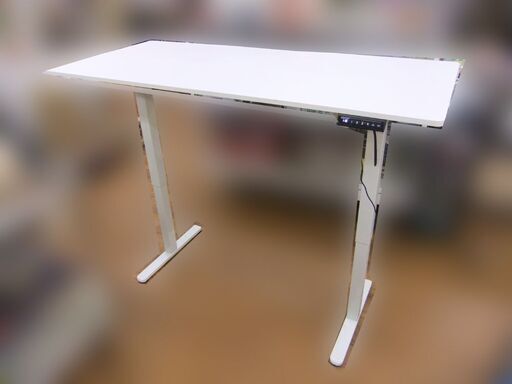 デスク 机 PCデスク 電動昇降式デスク WEIYE EGESD7 ホワイト 高さ 72cm～118cm 中古 札幌市厚別区 厚別店