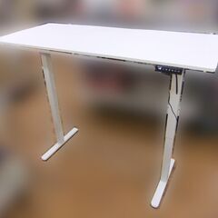 デスク 机 PCデスク 電動昇降式デスク WEIYE EGESD7 ホワイト 高さ 72cm～118cm 中古 札幌市厚別区 厚別店の画像