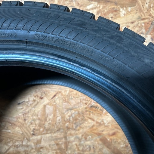 BS ブリザック ランフラット 275/40R20 23年 2本 10mm