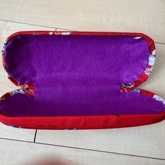 ハンドメイド　眼鏡ケースの画像