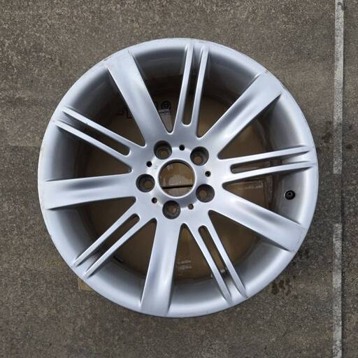 【中古品】BMW 純正 18インチ ホイール 1本 18 x 8.0 +14 5-120 シルバー E63 E64 6シリーズ フロント