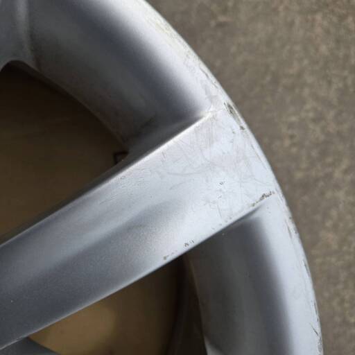 【中古品】BMW 純正 18インチ ホイール 1本 18 x 8.0 +14 5-120 シルバー E63 E64 6シリーズ フロン