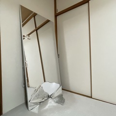 割れない全身鏡フィルムミラー(横80.5cm×縦160cm)【訳あり】の画像