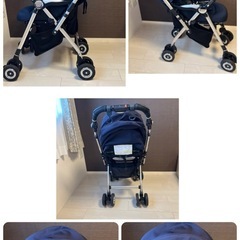 美品✨Aprica SORARIA ダスクネイビー　ベビーカーの画像
