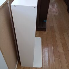 ★ジモティ割あり★  本棚 ホワイト H88×D30×W62 クリーニング済み TK6708TKKAGU の画像