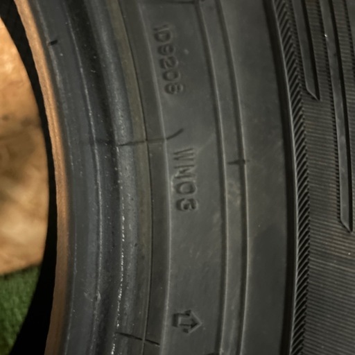 ダンロップ WM03 185/70R14 20年 9.0mm