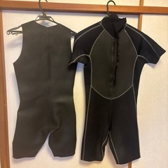 スプリングウェットスーツとラバーインナーの画像