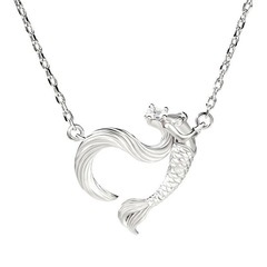 新品未使用 JEULIA マーメイド シルバー ネックレスの画像