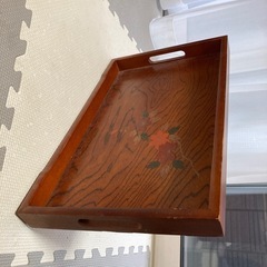 和柄　木のお盆の画像