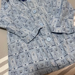 90cm JYOROUS ベビーパジャマ 青色 クマ柄の画像