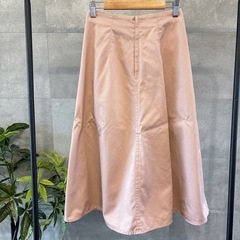 UNIQLO コットンフレアミディスカート　58 XS S 丈標準 ピンクの画像