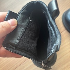 子供用保温牛皮ブーツ16.8cmの画像