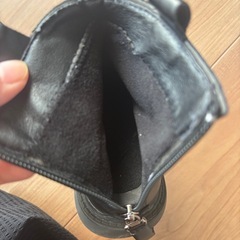 子供用保温牛皮ブーツ16.8cmの画像