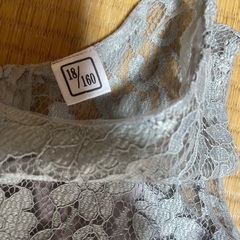 グレー　160cm ドレスの画像