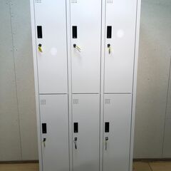 スチールロッカー 更衣ロッカー 6人用 鍵付き オフィス 学校 ...