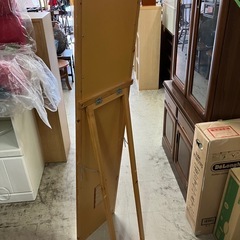O2510-024 （株）フクダクラフト 木製スタンドミラー F-1533 中古の画像