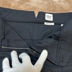美品HERMES エルメス レディースハーフパンツ ショートパンツ 短パン 半ズボン ボトムス カジュアルパンツblackブラック黒色無地  綿コットン 表記サイズ36ウエスト約72センチイタリア製の画像