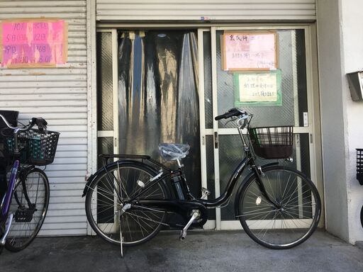 地域限定送料無料　ブリヂストン　アシスタ　8,9AH　子供乗せ　濃茶　パスウィズ　ビビDX　神戸市　電動自転車