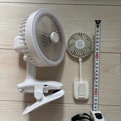 ハンディ扇風機２つの画像