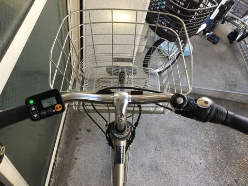 地域限定送料無料　パナソニック　ビビ　EX　シティ　16AH　内装5段変速　チタンシルバー　パスシティ　アシスタ　神戸市　電動自転車