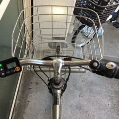 地域限定送料無料　パナソニック　ビビ　EX　シティ　16AH　内装5段変速　チタンシルバー　パスシティ　アシスタ　神戸市　電動自転車の画像