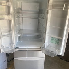 NO B534🌈福岡市内配送設置無料✨🌈パナソニック Panasonic エコナビ搭載冷蔵庫 （411L・フレンンチドア） 6ドア シャンパンゴールド NR-F431V-Nの画像