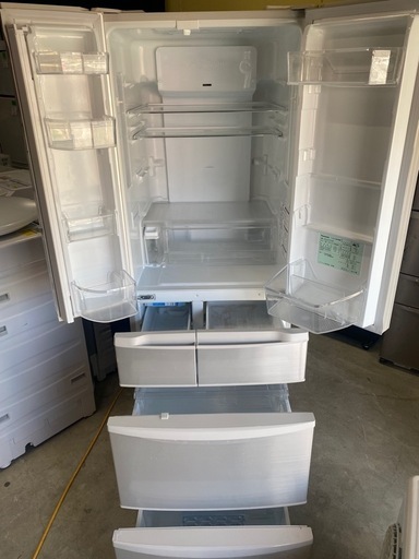 NO B534?福岡市内配送設置無料✨?パナソニック Panasonic エコナビ搭載冷蔵庫 （411L・フレンンチドア） 6ドア シ