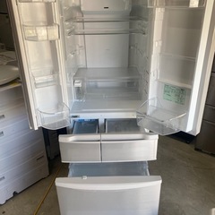 NO B534🌈福岡市内配送設置無料✨🌈パナソニック Panasonic エコナビ搭載冷蔵庫 （411L・フレンンチドア） 6ドア シャンパンゴールド NR-F431V-Nの画像