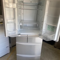NO B534🌈福岡市内配送設置無料✨🌈パナソニック Panasonic エコナビ搭載冷蔵庫 （411L・フレンンチドア） 6ドア シャンパンゴールド NR-F431V-Nの画像