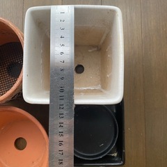 植木鉢　セット　素焼き　テコラッタ　陶器　の画像